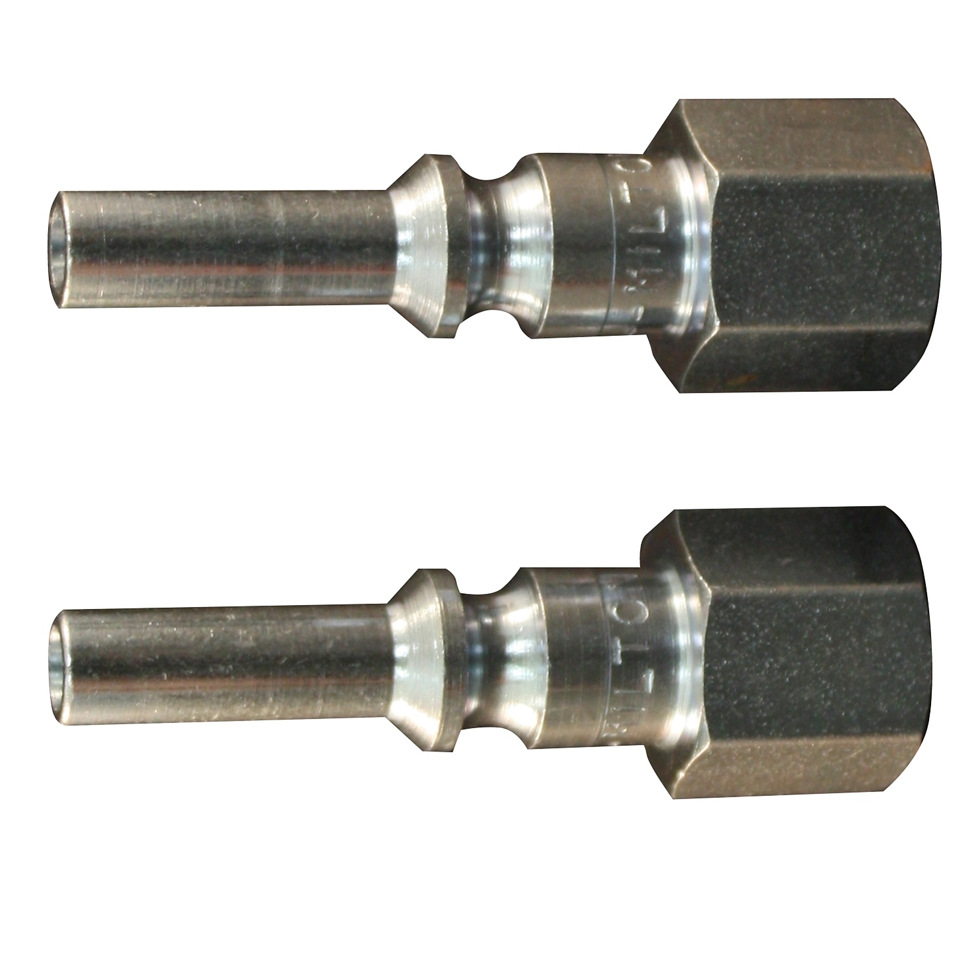 Milton, 1/4in. Female Plug L-Style, 2/cd, Coupler Size 1/4 in, Model# s-792